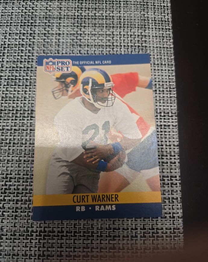 1990 Pro Set #555 Curt Warner — front