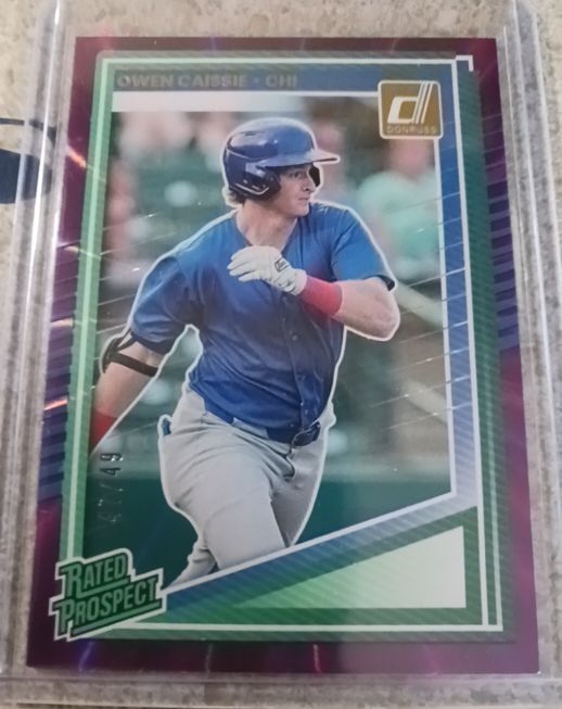 2025 Donruss #186 Owen Caissie — front