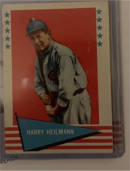 1961 Fleer Baseball Greats #42 Harry Heilmann — front