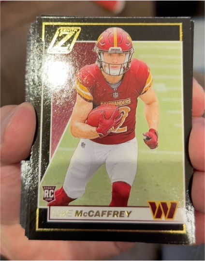 2024 Panini Zenith #168 Luke McCaffrey Rookie — front