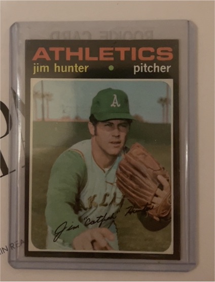 1971 Topps #45 Jim Catfish Hunter — front