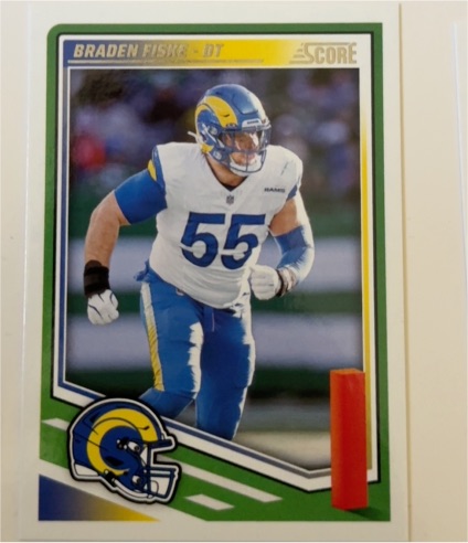 2025 Panini Score #263 Braden Fiske — front