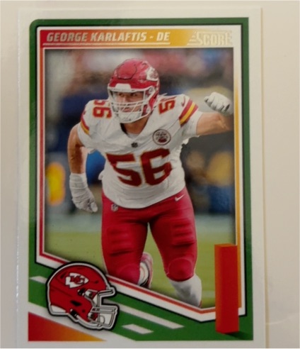 2025 Score Football #158 George Karlaftis — front
