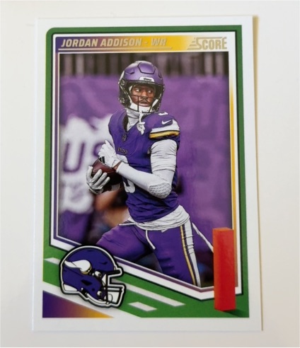 2025 Score Football #109 Jordan Addison — front