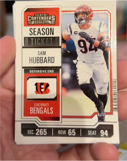 2023 Panini Contenders Season Ticket #23 Sam Hubbard — front