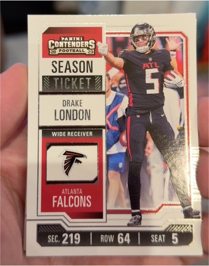 2023 Panini Contenders Season Ticket #5 Drake London — front