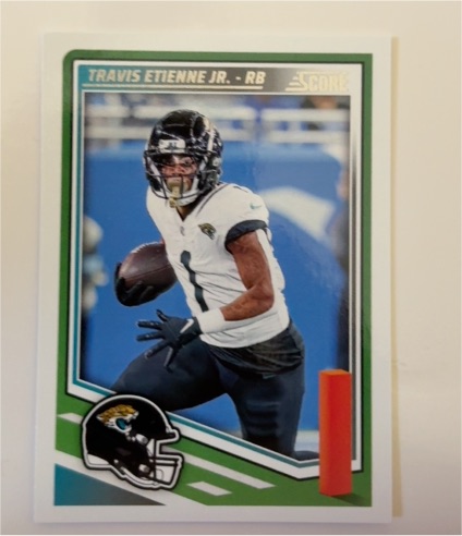 2025 Panini Score #222 Travis Etienne Jr. — front