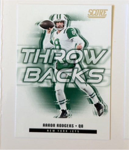 2025 Panini Score #10 Aaron Rodgers — front