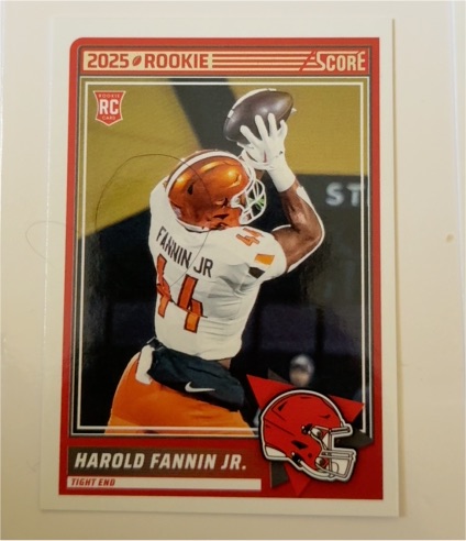 2025 Panini Score #4 Harold Fannin Jr. — front