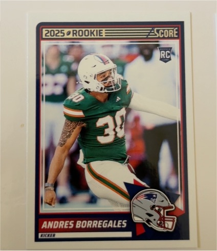 2025 Panini Score #76 Andres Borregales — front