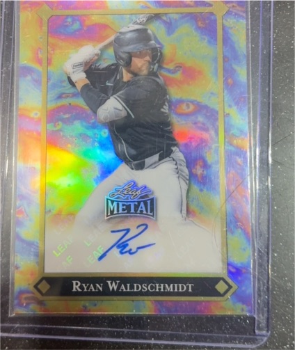 2025 Leaf Metal Ryan Waldschmidt Blue Ice Auto — front