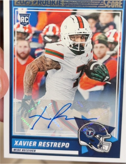 2025 Panini Score #6 Xavier Restrepo — front