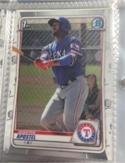 2020 Bowman Chrome Prospects #BCP-46 Sherten Apostel — front