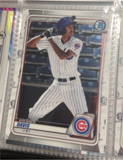 2020 Bowman Chrome #BCP-141 Brennen Davis — front