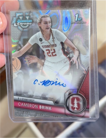 2023 Bowman Chrome University #F1 Cameron Brink — front