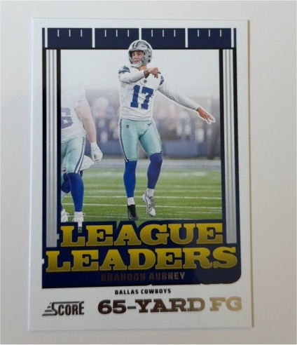 2025 Panini Score Football #15 Brandon Aubrey League Leaders — front