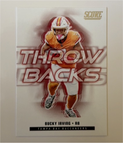 2025 Panini Score #23 Bucky Irving Throwbacks — front