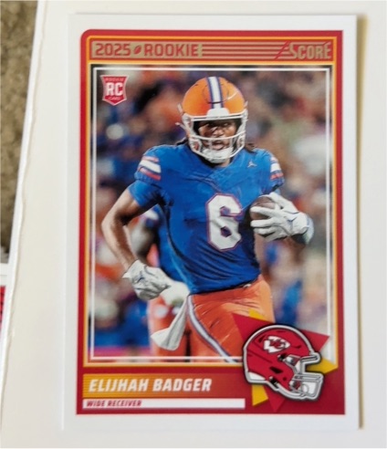 2025 Panini Score #69 Elijah Badger — front