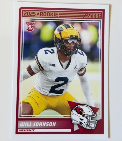 2025 Panini Score #11 Will Johnson — front