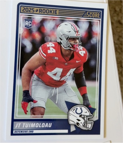 2025 Panini Score #84 JT Tuimoloau — front