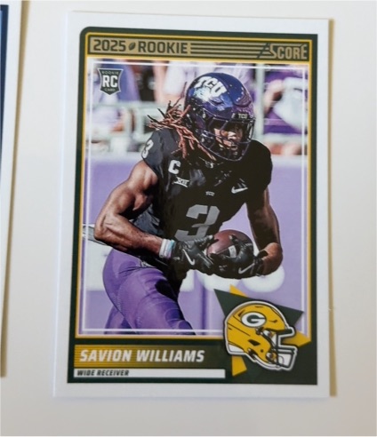 2025 Panini Score #54 Savion Williams — front