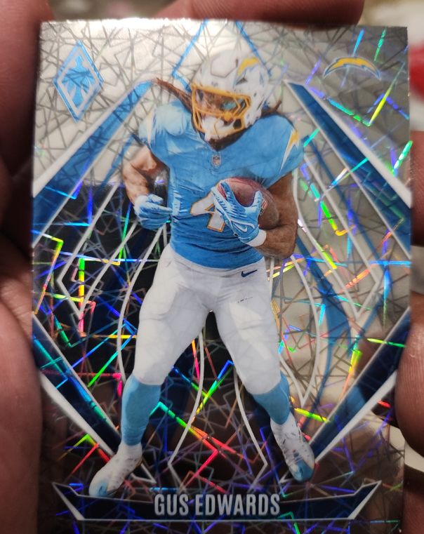 2024 Panini Phoenix #65 Gus Edwards Lazer — front