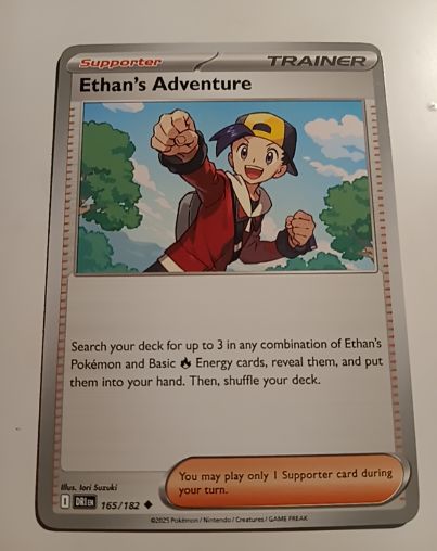 2025 Pokémon SV10: Destined Rivals #165 Ethan's Adventure — front