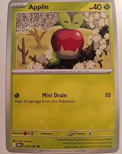 2023 Pokémon Scarlet & Violet Destined Rivals #016 Applin — front