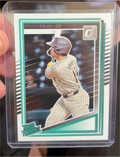 2025 Donruss #199 Ethan Salas Rated Prospect — front