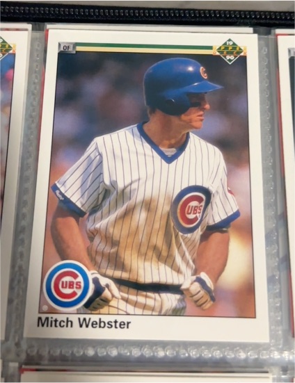 1990 Upper Deck #153 Mitch Webster — front