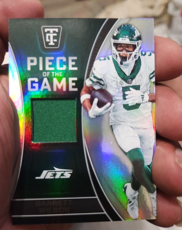 2024 Panini Totally Certified #POTG-GWN Garrett Wilson Piece of the Game — front