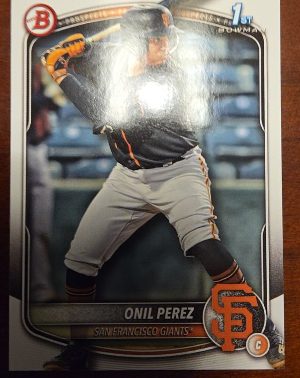 2025 Bowman Chrome Prospects #BCP-134 Onil Perez — front