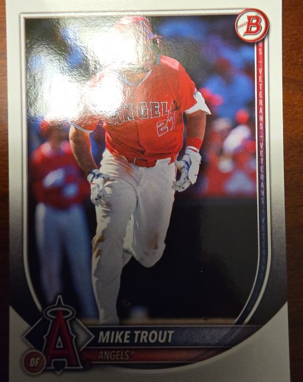 2025 Bowman #1 Mike Trout — front