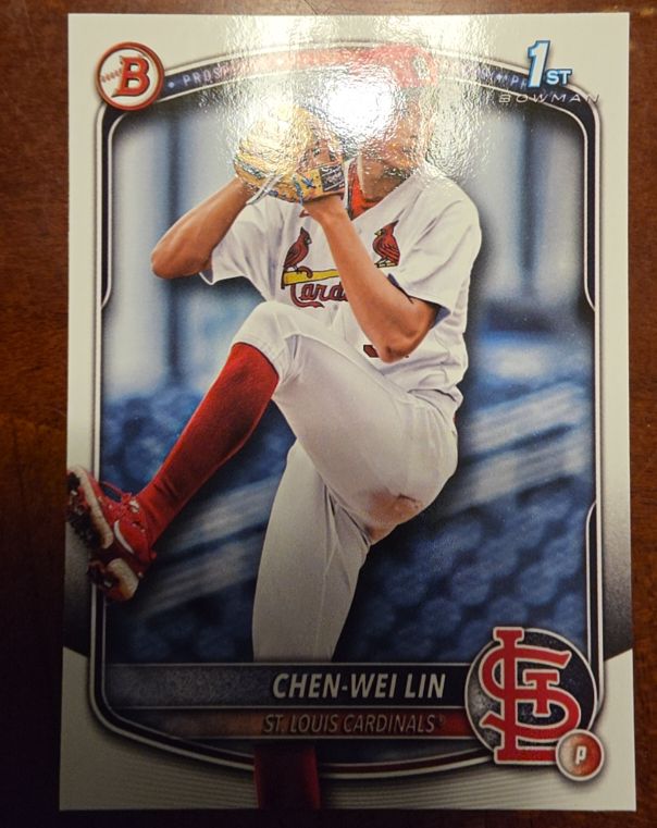 2025 Bowman Prospects #BP-141 Chen-Wei Lin — front