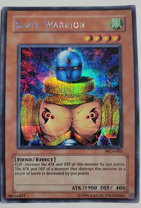 2004 Yu-Gi-Oh! WC4-003 Slate Warrior — front
