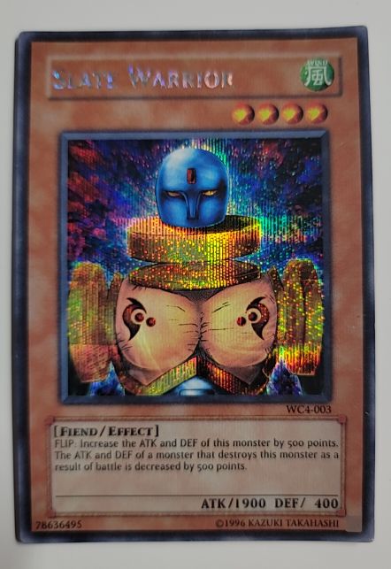 2004 Yu-Gi-Oh! WC4-003 Slate Warrior — front