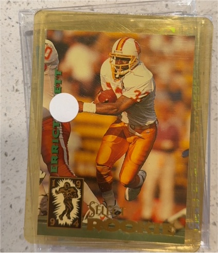 1994 Fleer #9 Errict Rhett Rookie — front