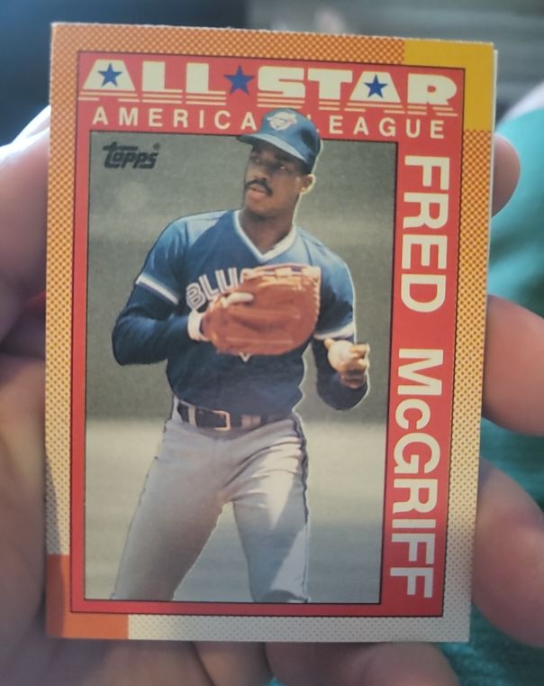 1990 Topps #385 Fred McGriff All-Star — front