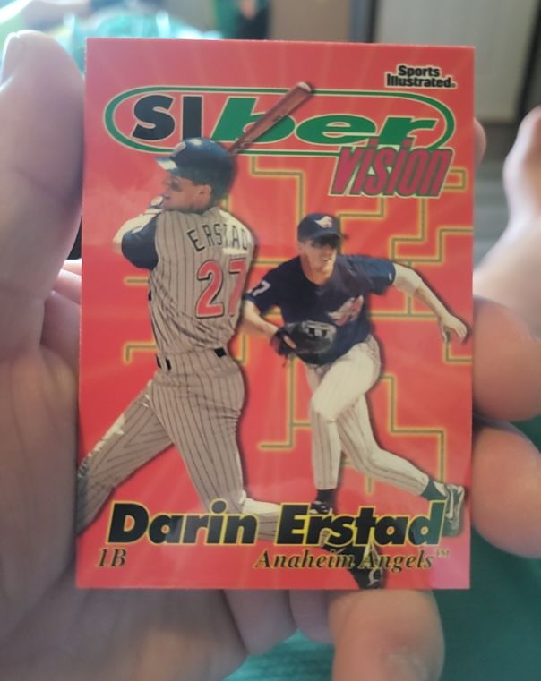 1997 Fleer Sports Illustrated Siber Vision #61 Darin Erstad — front