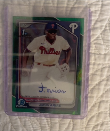 2024 Bowman Chrome #CPA-JA Jalvin Arias — front