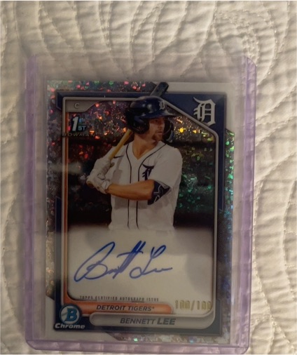 2024 Bowman Chrome #CPA-BL Bennett Lee — front