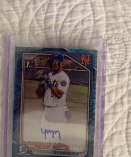 2024 Bowman Chrome #CPA-YR Yovanny Rodriguez — front