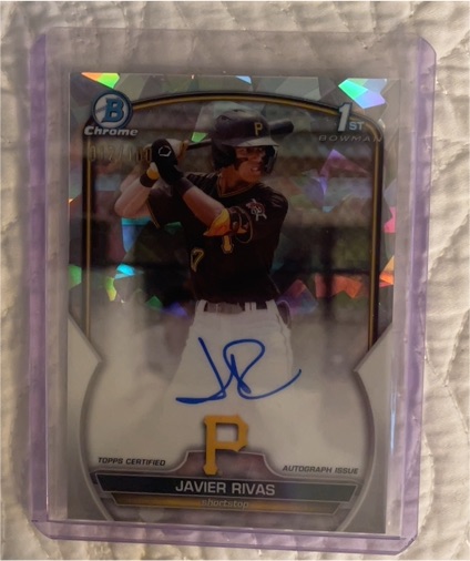 2023 Bowman Chrome #106 Javier Rivas — front