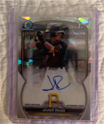 2023 Bowman Chrome #D12 Javier Rivas — front