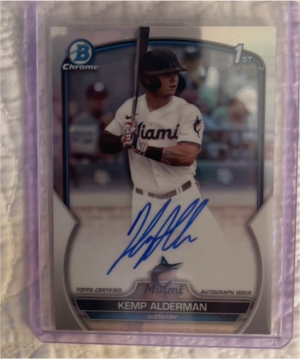 2023 Bowman Draft Chrome #CDA-KA Kemp Alderman — front