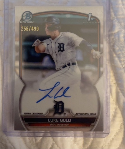 2023 Bowman Chrome #CPA-LGD Luke Gold — front