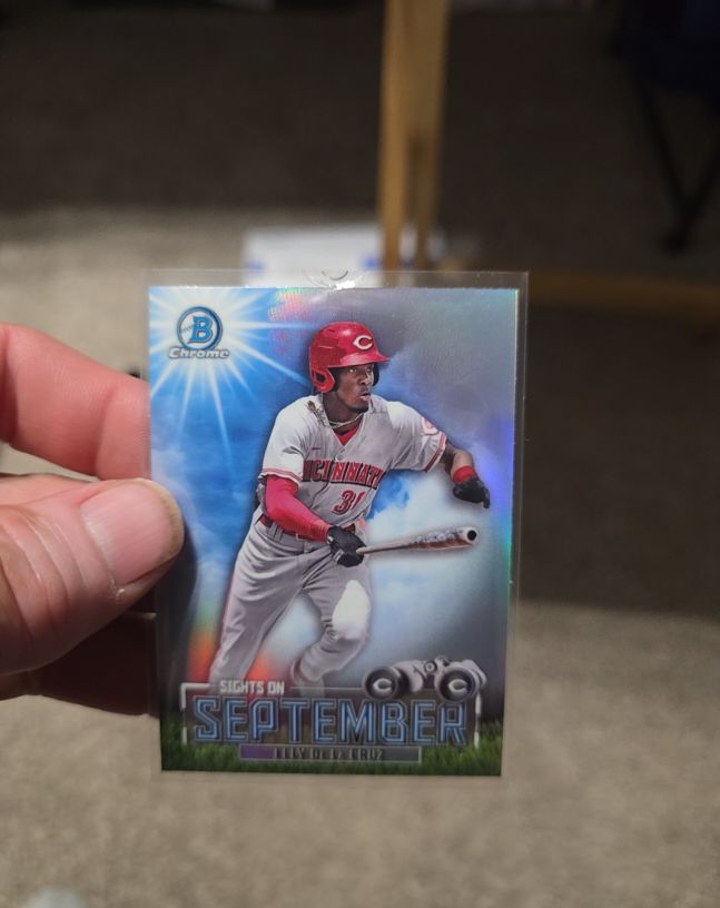 2023 Bowman Chrome Sights on September #SOS-7 Elly De La Cruz — front