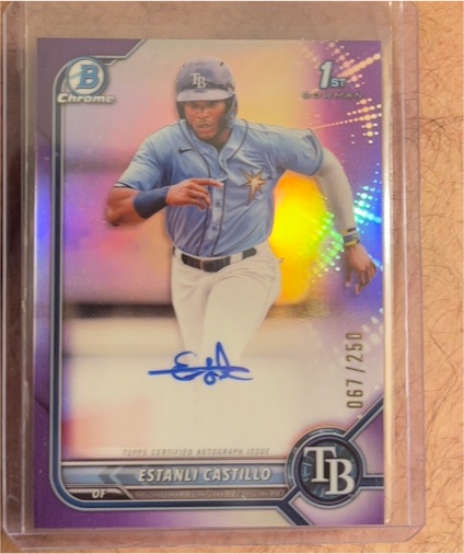 2022 Bowman Chrome #CPA-EC Estanli Castillo — front