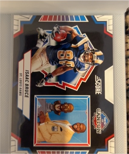 2025 Panini Score #11 Isaac Bruce Men of Canton St. Louis Rams — front