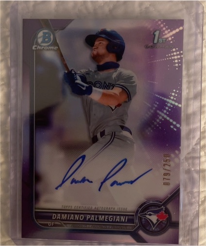 2022 Bowman Chrome #CPA-DP Damiano Palmegiani — front